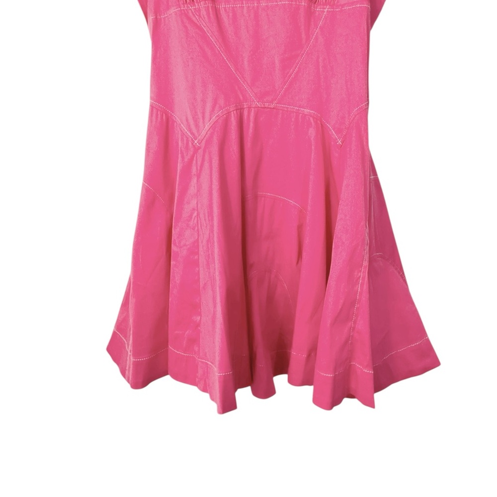 Anthropologie Drop-Waist A-Line Pink Mini Dress Medium NWT - Picture 6 of 12